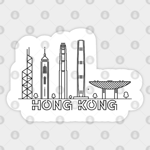 Hong Kong city Sticker by SerenityByAlex